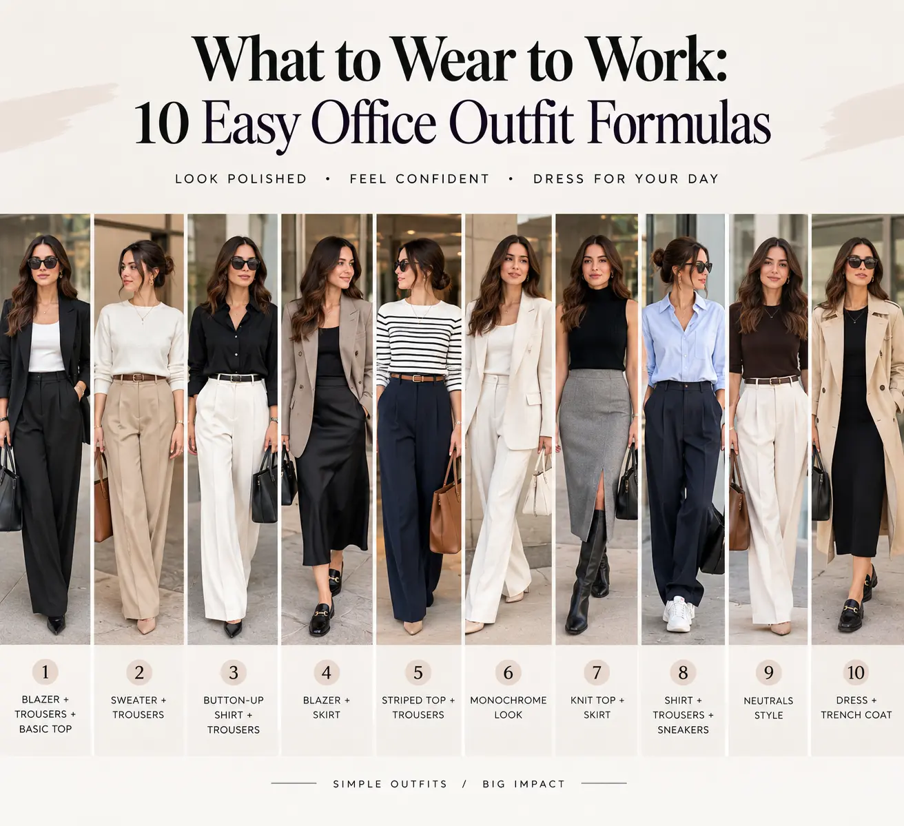 What to Wear to Work: 10 Easy Office Outfits